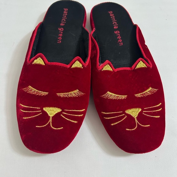 Patricia Green cat velvet slippers - Picture 7 of 8